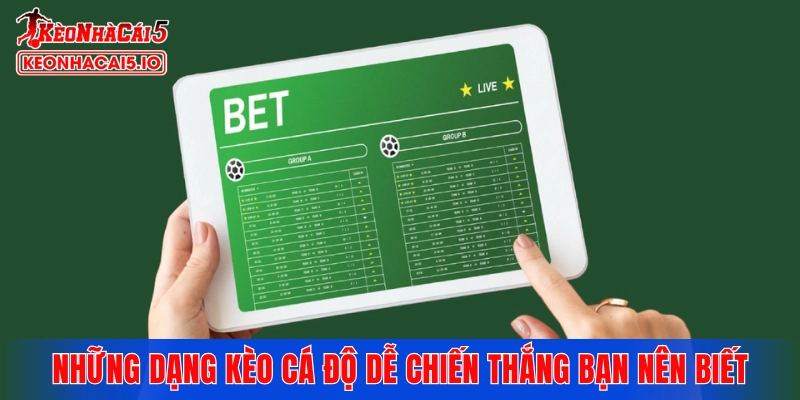 Những dạng kèo cá độ dễ chiến thắng bạn nên biết